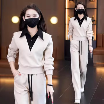 Свитер с лацканами из хлопка